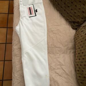 Under Armour White Baseball Athletic Pants